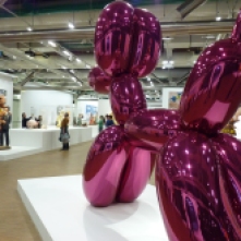 Photographie de l'exposition Jeff Koons au Centre Pompidou © beaubourgetlenumérique.wordpress.com